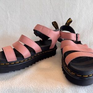 Dr. Martens Blaire Pink and Black Sandals